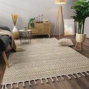 Laagpolig Scandi Munilia Vloerkleed - Creme - 240x340 cm