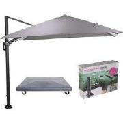 Hawaii Lumen parasol - zand doek - incl. 90 kg voet en hoes