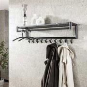 Hoyz Collection - Kapstok 10 Haaks Roede-hoedenplank - 3D Zwart Bruin