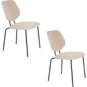 Housecraft Living Zelo Eetkamerstoelen Beige - Set van 2