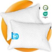 1+1 Gratis - BestPillow™ Premium Hoofdkussen – Aanpasbaar Traagschuim ...