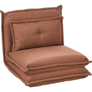 DELLEN - Slaapbank - Bruin - Stof