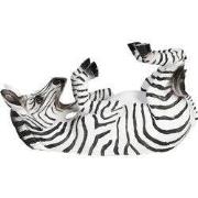 Clayre & Eef Wijnrek Zebra 32x12x18 cm Zwart Kunststof