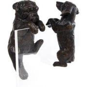 Sculptuur bulldog teckel l5b5h9 cm