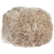 TUKKI - Poef - Taupe - 50 x 50 x 30 cm - Nepbont