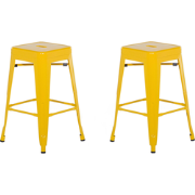 CABRILLO - Barkruk - Set van 2 - Geel - Staal