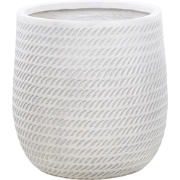 LIVADIA - Bloempot - Gebroken wit - Vezelklei