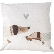 Clayre & Eef Kussenhoes 45x45 cm Beige Polyester