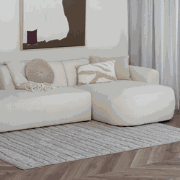 Scandinavisch vloerkleed Malin zand Beige - Polyester - 200 x 280 cm -...