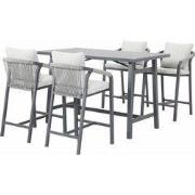 Garden Impressions Tarera bar tuinset 5-delig - donker grijs