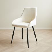 Eetkamerstoel Elle Crème Stof - Zonder armleuning