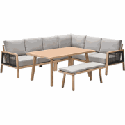 Garden Impressions San Capri lounge dining set 6-delig R - light teak ...