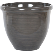 TESALIA - Plantenbak - Donkerbruin - 44 cm - Polyresin