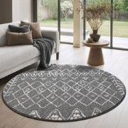 Rond Boho Vintage | Laagpolig Vloerkleed | Modern Tapijt | Woonkamer, ...