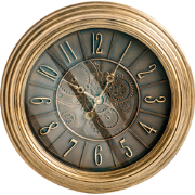 CAUDETE - Wandklok - Goud - IJzer