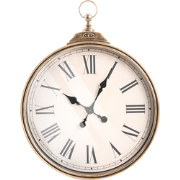 GANDIA - Wandklok - Goud - Synthetisch materiaal