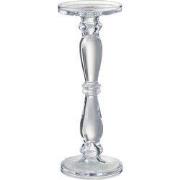 J-Line - Kandelaar/kaarshouder Leti Glas Transparant Large - 13x13x35....