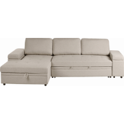 HRISEY - Hoekbank - Wit - Rechtszijdig - Bouclé