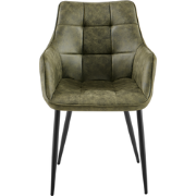 Benoa Eetkamerstoel Lucille Arm CEP 04 Army Groen - set van 2