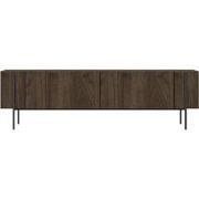 TV-meubel met 2 opklapbare deuren en metalen poten L185 cm - HERMIONE