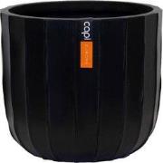 Pot bol Craft 24x21 zwart bloempot