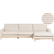 SIGGARD - Hoekbank - Lichtbeige - Linkszijdig - Corduroy