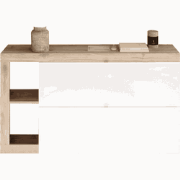 Schoenenkast met 2 opklapbare deuren, decor in glanzend wit en Cadiz e...