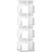 4goodz Draaibare boekenkast met 4 niveaus - 16 vakken - Wit