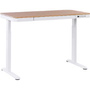 KENLY  - Verstelbaar bureau - Wit - 120 cm - Vezelplaat