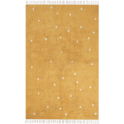 ASTAF - Vloerkleed - Mosterdgeel - 140 x 200 cm - Katoen