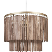 KAVERI - Hanglamp - Donkerbruin - Mangohout