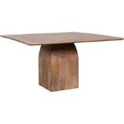 LABEL51 Eetkamertafel Ingo - Nature - Mangohout - 130 cm - vierkant
