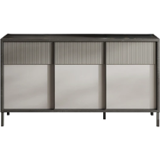 Klein buffetkastje met 3 deuren en 2 planken L156 cm - EVEREST