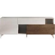 TV-meubel met 2 deuren, 1 lade en 2 nissen L180 cm - MALA