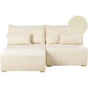 NERBO - Hoekbank - Gebroken wit - Rechtszijdig - Bouclé