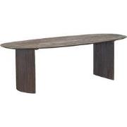 Eettafel Deens Ovaal 200cm - Donkerbruin Mangohout - Feline