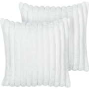 RAKYA - Sierkussen set van 2 - Wit - Polyester