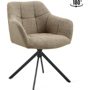 Eetkamerstoel Jesse - Linnen Taupe