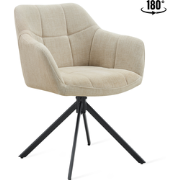 Eetkamerstoel Jesse - Stof Zand