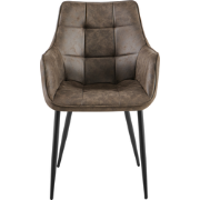 Benoa Eetkamerstoel Lucille Arm CEP 08 Lichtbruin - set van 2