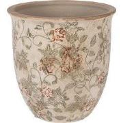 Clayre & Eef Bloempot Ø 17x17 cm Beige Keramiek