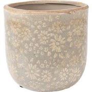 Clayre & Eef Bloempot Ø 18x16 cm Grijs Keramiek