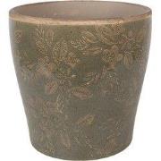 Clayre & Eef Bloempot Ø 18x17 cm Groen Keramiek