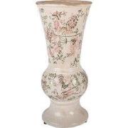 Clayre & Eef Vaas Ø 15x32 cm Beige Keramiek