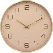 Wandklok Elegance Glow - Bruin - Ø40cm