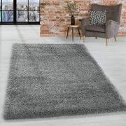 Luna Hoogpolig Lichtgrijs vloerkleed - Geo - 120 X 170 CM