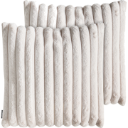 RAKYA - Sierkussen set van 2 - Lichtbeige- Polyester