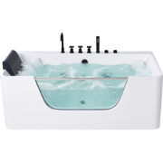 CAHUITA - Hoek bubbelbad - Wit - 1600 x 750 mm - Acryl