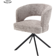 Tower living Mura armchair swivel 360?- fabric Haga 09 silver