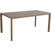Felini tuintafel aluminium - 160x84 cm - light teak look